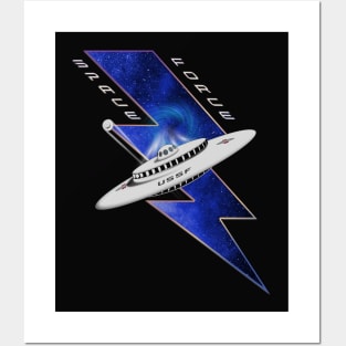 Space Force Mothership Modern Lightning Edition Posters and Art